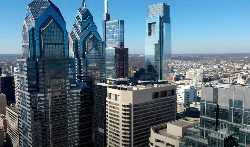 A panoramic view of Philadelphia's Center City